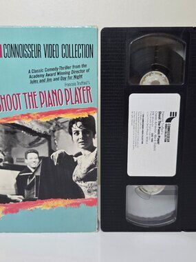 Shoot the Piano Player VHS French w/ Eng Subs Francois Truffaut 1988 Connoisseur